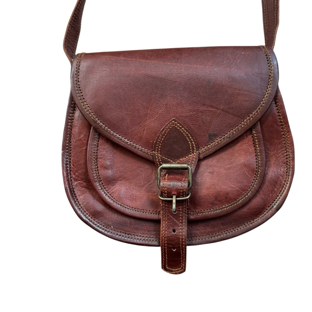 Great Seal Of The State Of Oklahoma 1907 Crossbody Bag Genuine Leather - Picture 2 of 10